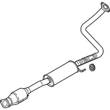 Kia 28600K0500 Center Muffler Complete