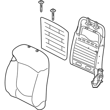 Kia 883001M910AF7 Back Assembly-Front Seat Driver