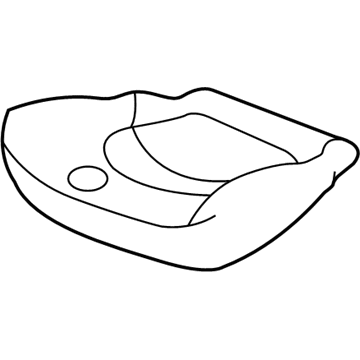 Kia 882603C302GJC Front Seat Back Cushion Cover Assembly, Right