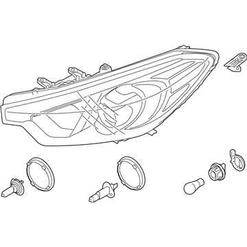 Kia 92101A7210 Driver Side Headlight Assembly