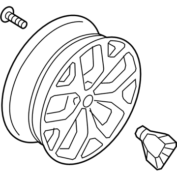 Kia 52905C5330 Wheel Assembly-Aluminum