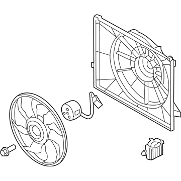 2018 Kia Optima Hybrid Cooling Fan Assembly - 25380E6000