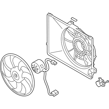 2007 Kia Rondo Fan Shroud - 253801D200