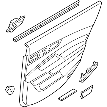 Kia 833053T973KA3 Panel Assembly-Rear Door