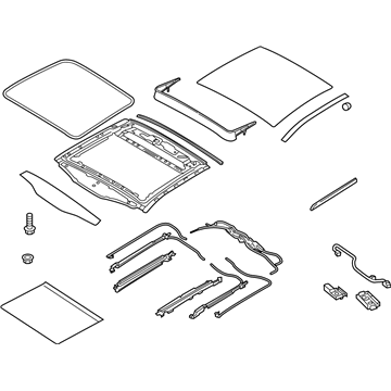 Kia 81600J5000CKL Wide Sunroof Assembly