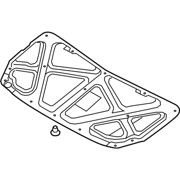 Kia 811241G000 Pad-Hood Insulating