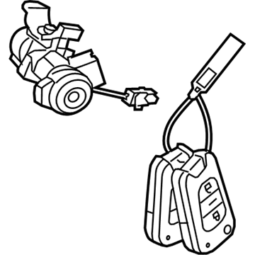 2010 Kia Sorento Ignition Lock Assembly - 819001UE00