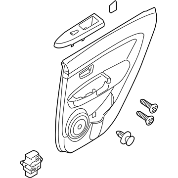 Kia 833012K220FDG Panel Complete-Rear Door Trim