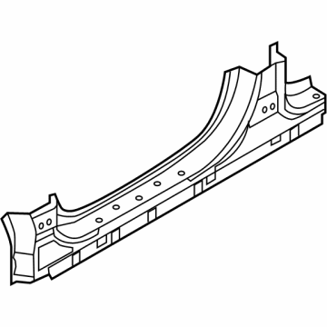 Kia 71312P2D00 Panel-Side SILL OUTE