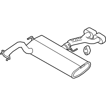 Kia 28710K0700 Rear Muffler Assembly