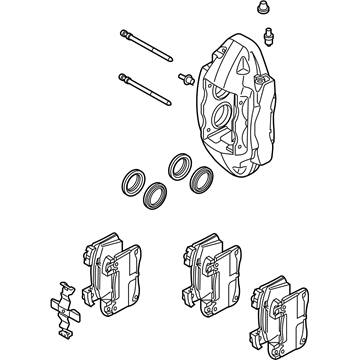 Kia Brake Caliper - 58130J5510BCR