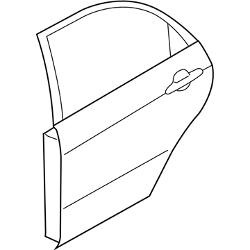 Kia 770042F010 Panel Assembly-Rear Door RH