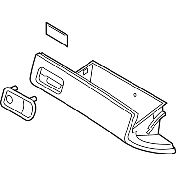 Kia 845403F201NF Cover Assembly-Glove Box