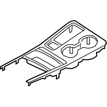Kia 84650J5080CLA Cover Assembly-Console U