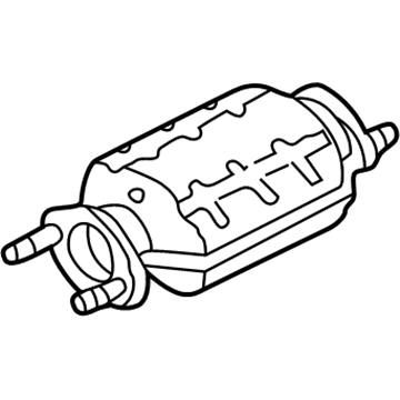 2001 Kia Sephia Catalytic Converter - 0K2BW20600