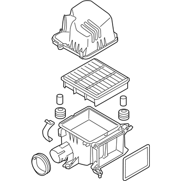Kia Forte Air Filter Box - 281101M470