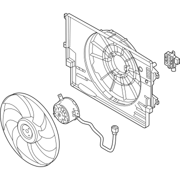 Kia Seltos A/C Condenser Fan - 25380Q5000