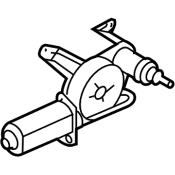 Kia 0K53Z67450A Rear Wiper Motor Assembly