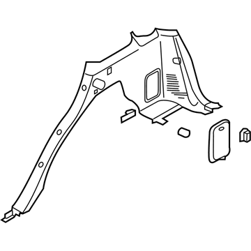 Kia 855553E000FC Trim Assembly-Rear Side,RH