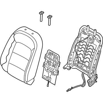 Kia 88300A7JD0KMT Back Assembly-Front Seat Driver