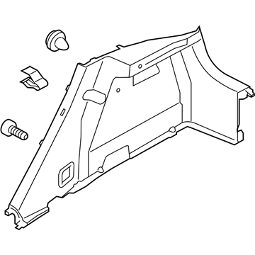 Kia 857401W200WK Trim Assembly-Luggage Side