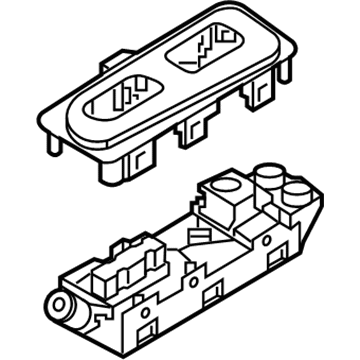 Kia 93580J5010CA Rear Power Window Sub Switch Assembly