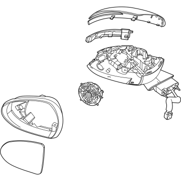 Kia 87610L3080 Outside Mirror Assembly