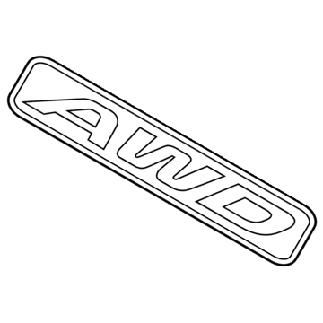 Kia 86316S9010 All Wheel Drive Emblem