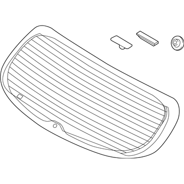 Kia 87110A7520 Glass Assembly-Rear Window