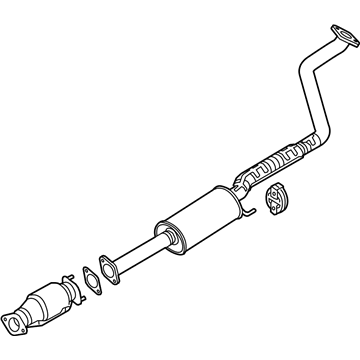 Kia 28600A7450 Center Muffler Complete