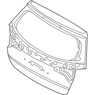 Kia 737001U530 Panel Assembly-Tail Gate