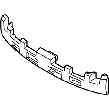 Kia 866201L010 Absorber-Rear Bumper Energy