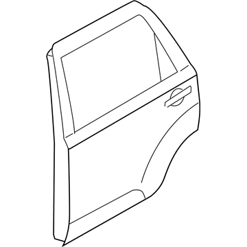 Kia 770032J010 Panel Assembly-Rear Door LH