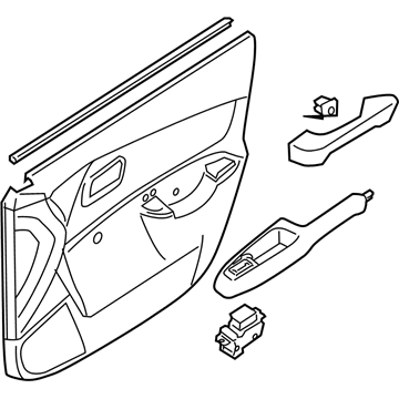 Kia 823011G0207A Panel Complete-Front Door Trim