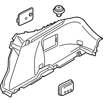 Kia 85740J5100WK Trim Assembly-Luggage Side