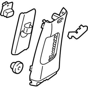 Kia 858401U000UP Trim Assembly-Center Pillar