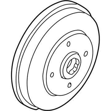 2002 Kia Rio Brake Drum - 52725FD200