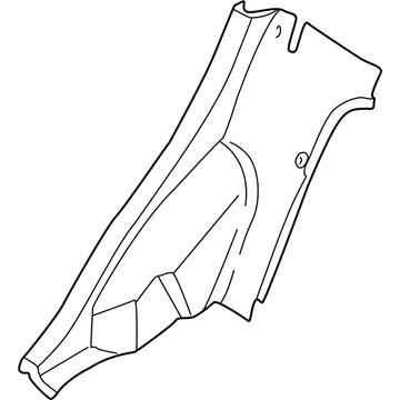 Kia 0K30A68760EBT Trim-Tire House, RH