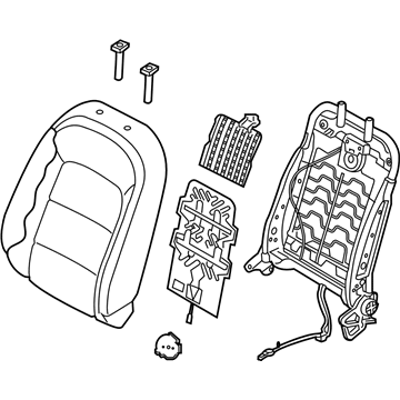 Kia 88400A7IF0K4K Back Assembly-Front Seat Pa