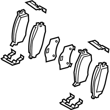 Kia Rio Brake Pad Set - 581011GA00