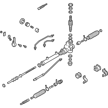 2001 Kia Sephia Rack And Pinion - 0K2N132110B