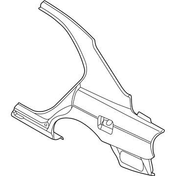 Kia 7150438D00 Panel-Quarter,Outer