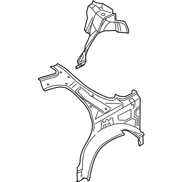 Kia 0K2BA7111X Pillar RIN,LH