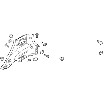 Kia 85740E4100GA6 Trim Assembly-Luggage Side