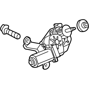 Kia 987003E000 Rear Motor & Bracket Assembly