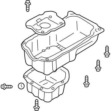 2003 Kia Optima Oil Pan - 2152038056