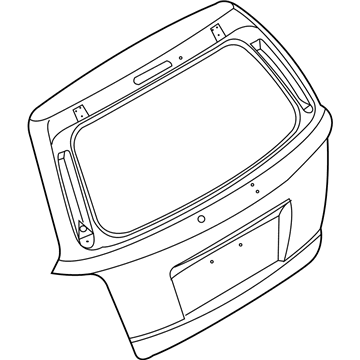 Kia 737003E122 Panel Assembly-Tail Gate