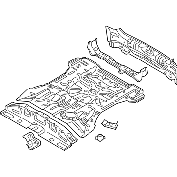 Kia 655003W270 Panel Complete-Rear Floor