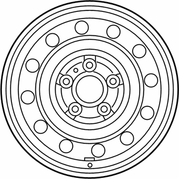 Kia 52910B0900 Wheel Assembly-Steel