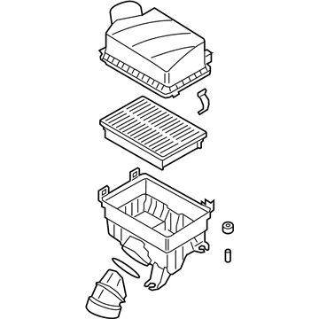 Kia Soul Air Filter Box - 28110K0350